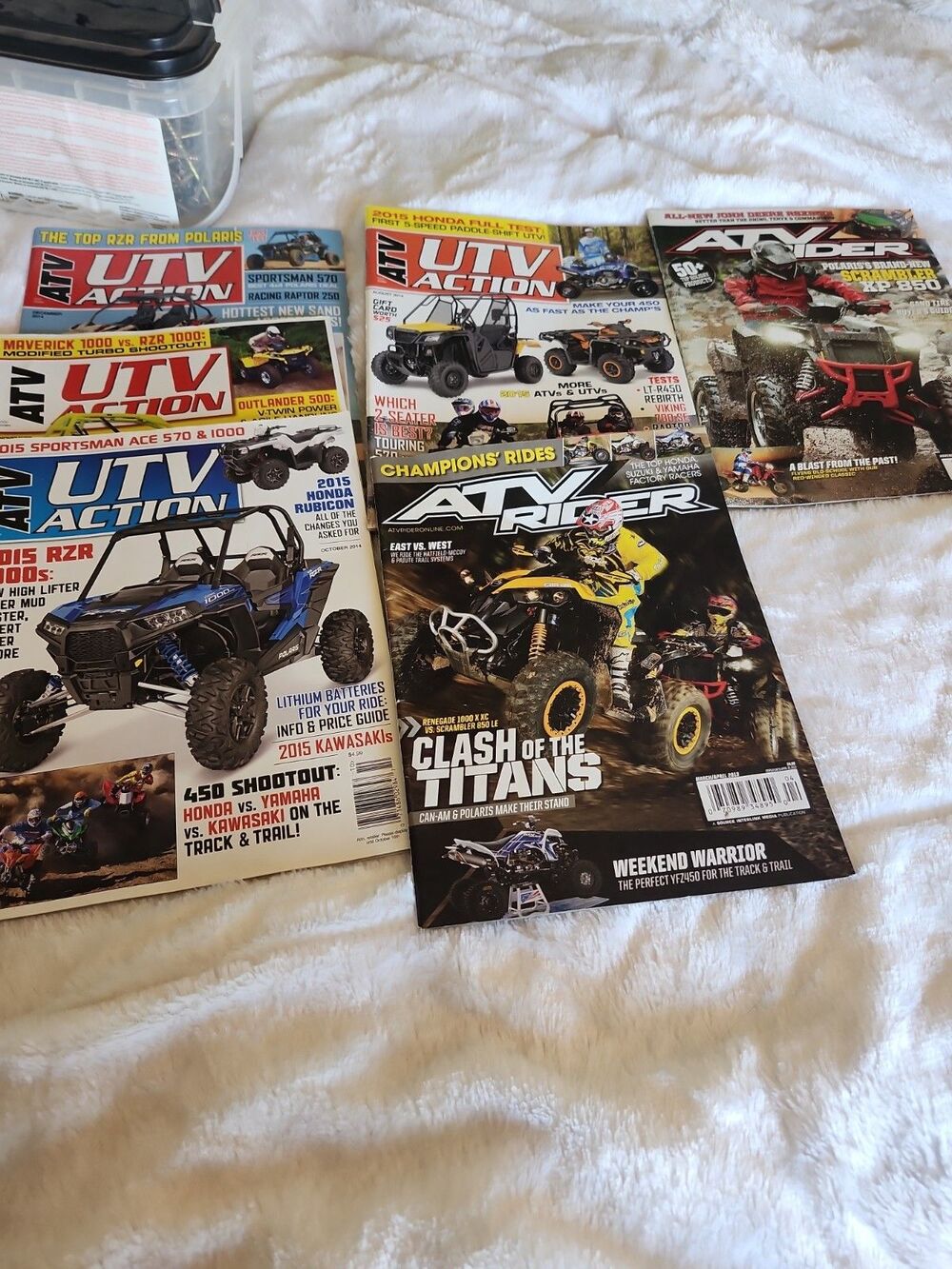 UTV Off-Road Magazine,  5 Back-Issues, published 2012 to 2014